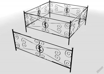 Ограда №3 (крест)